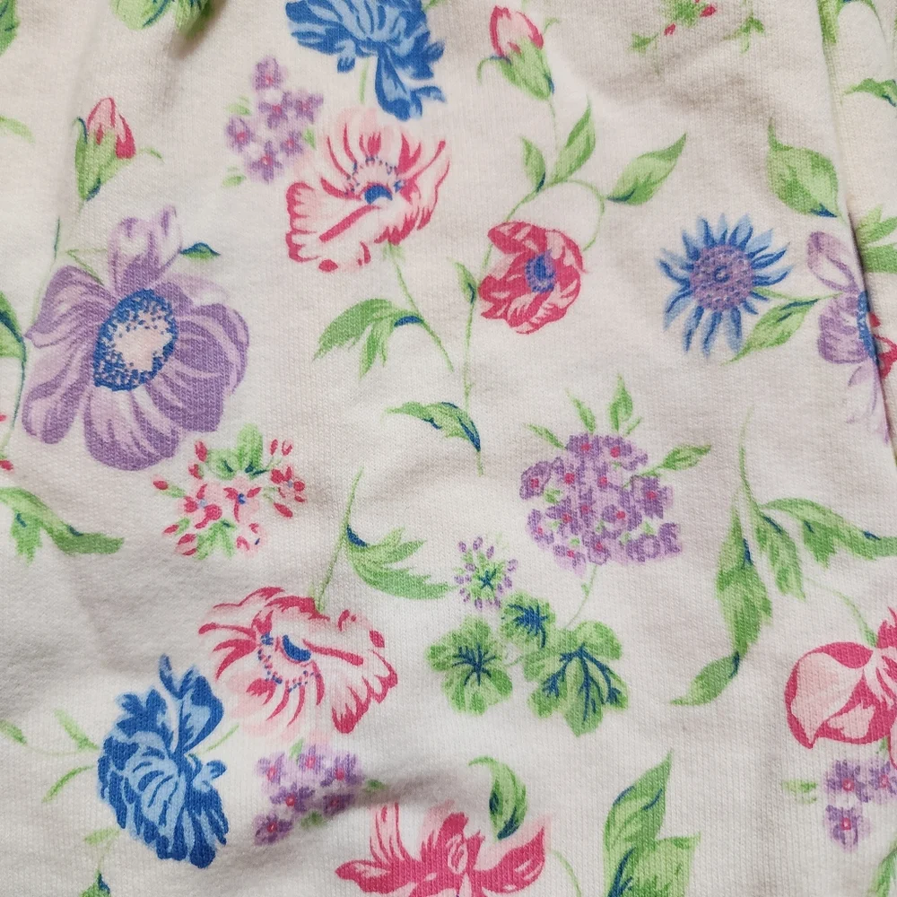 Vintage Cherokee One Piece Romper Size 6/9 Months‎ 100% Cotton Purple Floral NWT